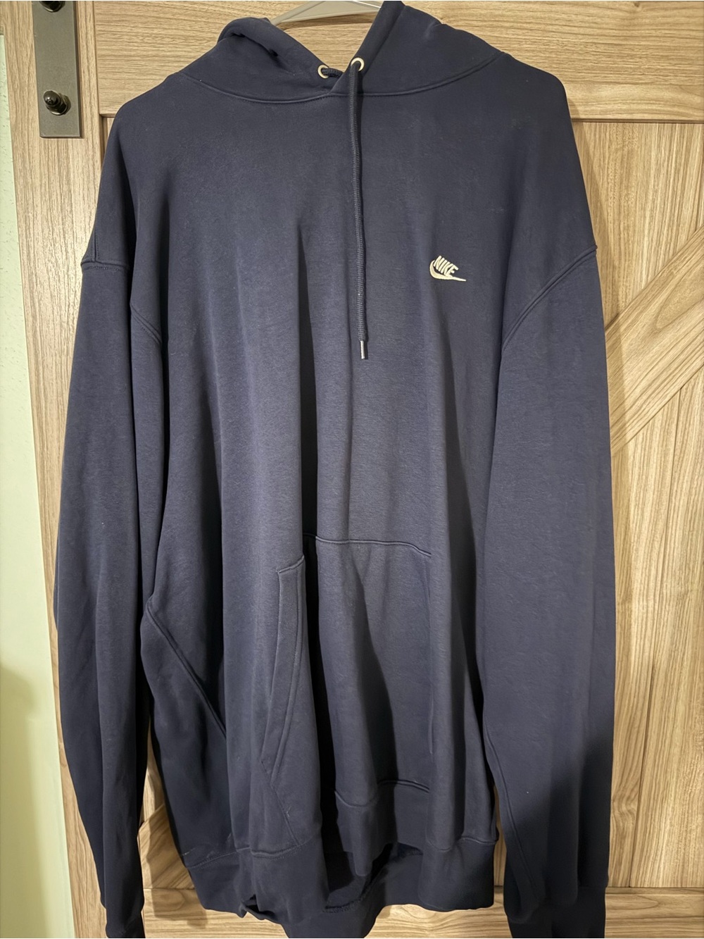Nike Dark Navy Pullover Hoodie with Small Logo